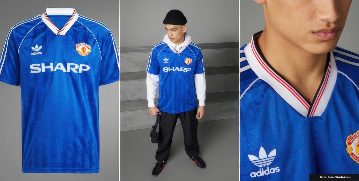 Adidas remakes amazing blue Manchester United 1988-1990 third Kit