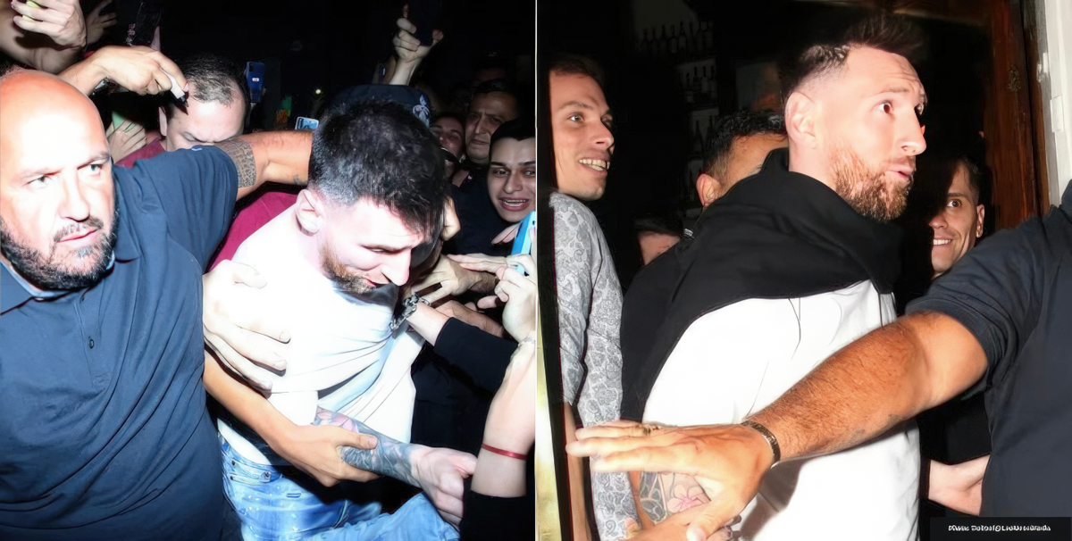 Argentina fans go berserk as Messi dines out with his family