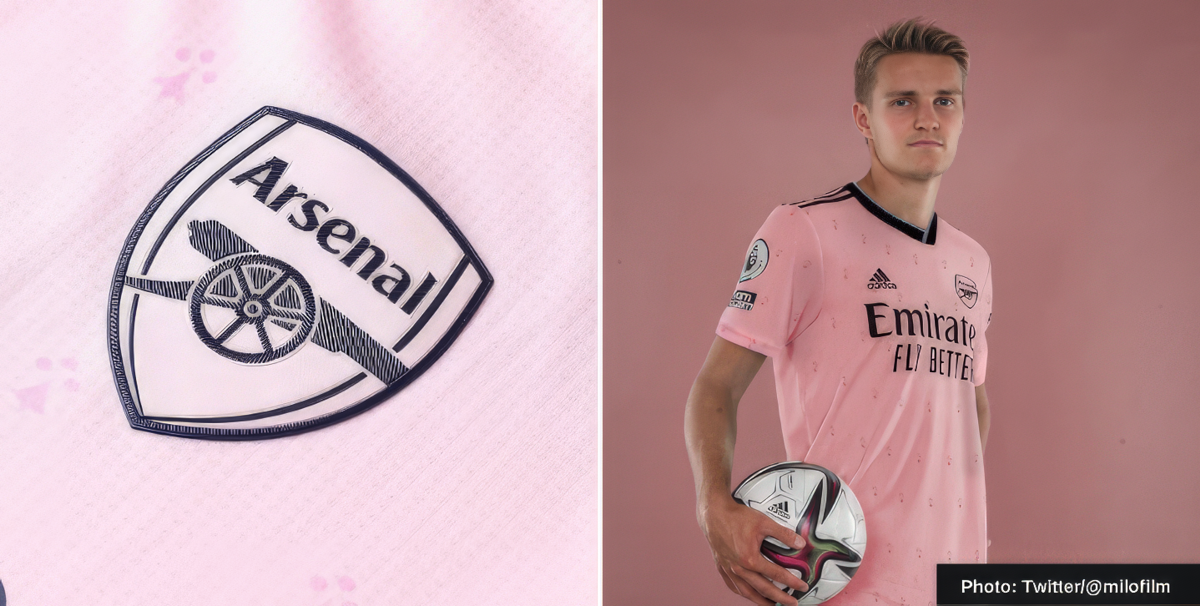 Arsenal pink third kit