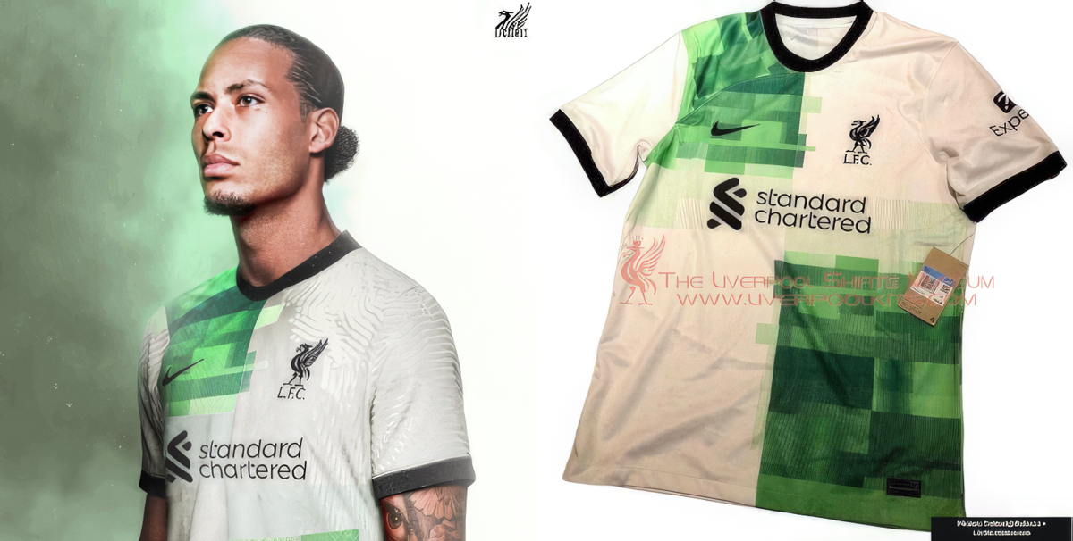 Leaked Online: Liverpool's new 2023/24 green away kit