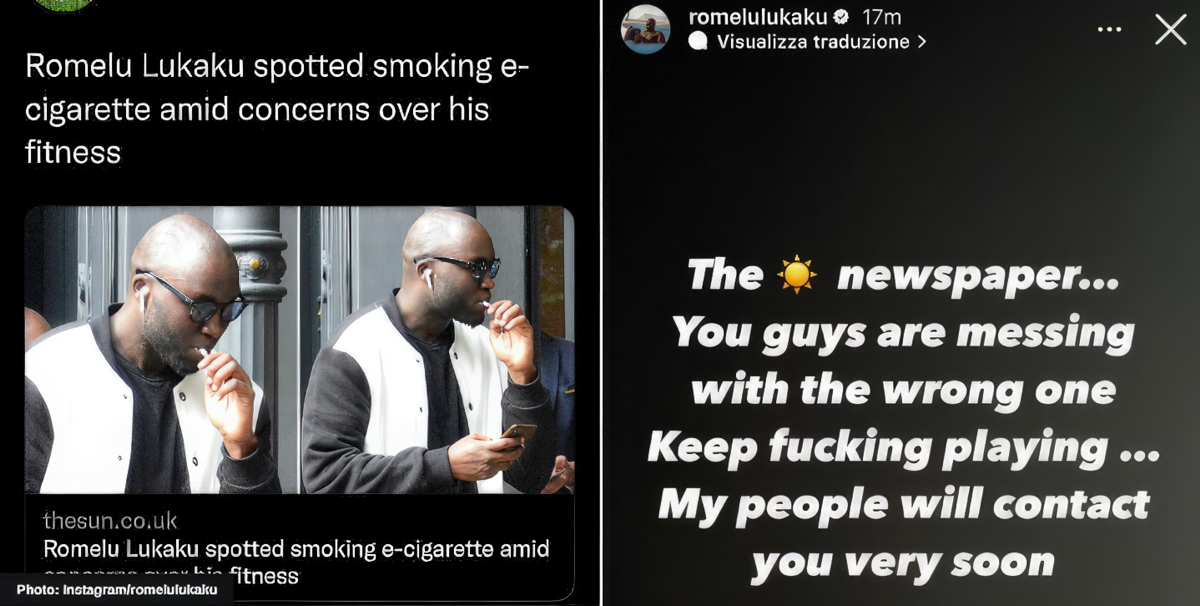 Romelu Lukaku slams the Sun for false smoking accusations