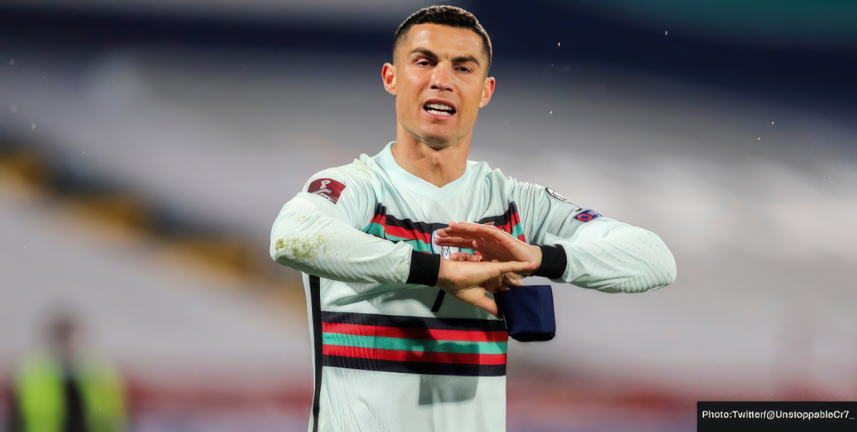 Ronaldo portugal denied serbia goal