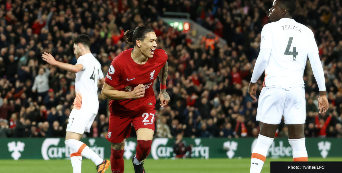Watch Liverpool's Darwin Nunez smash Premier League's speed record